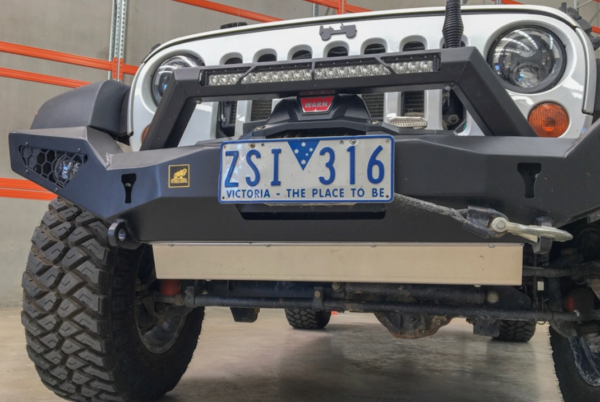 OFFROAD ANIMAL Skid Plate For Predator Bull Bar To Suit Jeep Wrangler JK (2007-2018)