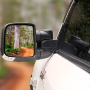 Clearview Towing Mirrors [Compact, Pair, Heat, Power-Fold, BSM, OAT Sensor, Indicators, Electric, Chrome] To Suit Ford Ranger & Everest (2022-On)