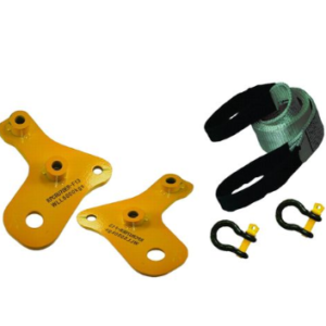 ROADSAFE HEAVY DUTY EXTENDED TOW POINTS W/ BRIDLE & SHACKLES TO SUIT TOYOTA LAND CRUISER (76/78/79 SERIES)