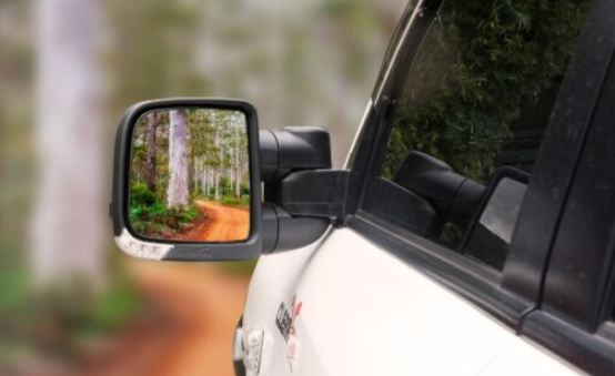 Clearview Towing Mirrors [Compact, Pair, Heat, Camera, Power-Fold, BSM, OAT Sensor, Indicators, Electric, Black] To Suit Ranger & Everest (2022-On)