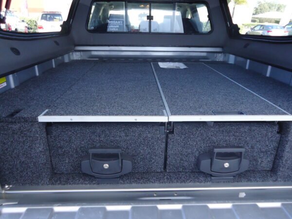 4WD INTERIORS 1620 SERIES ROLLER DRAWERS - NISSAN NAVARA D40 RX EXTRA CAB 10/2005-2014