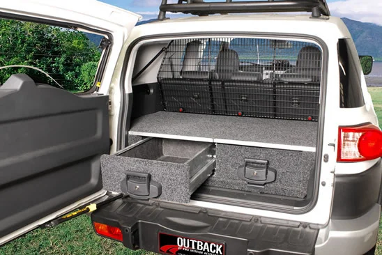 4WD INTERIORS 950 SERIES ROLLER DRAWERS TO SUIT TOYOTA FJ CRUISER WAGON
