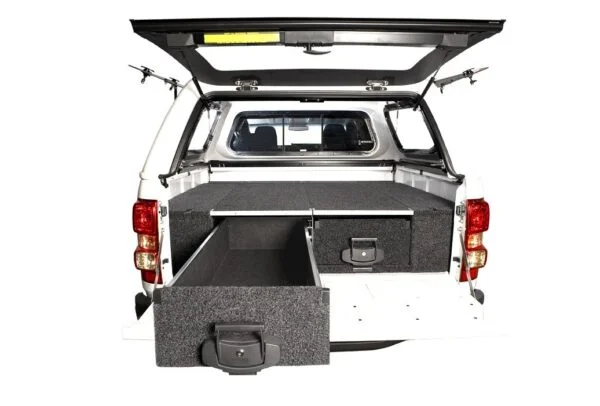 4WD INTERIORS 1250 SERIES ROLLER DRAWERS - FORD COURIER DUAL CAB 1999-2006